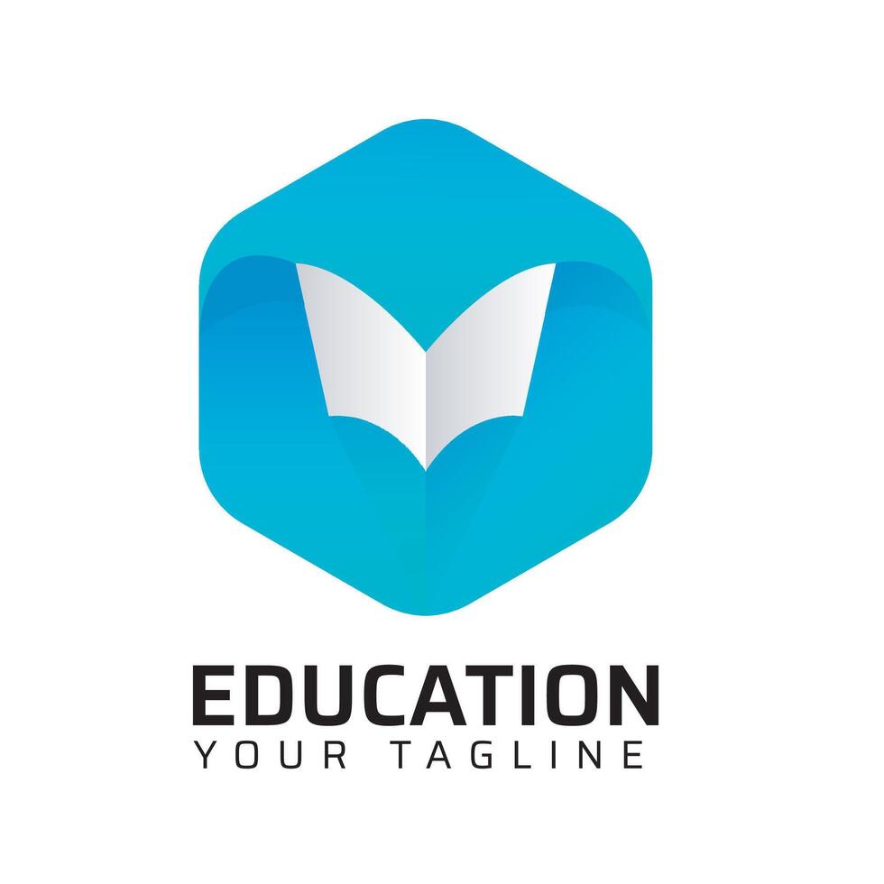Book Premium Education Logo Design vector