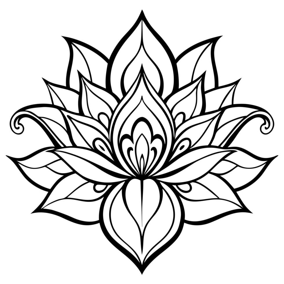 Elegant and beautiful fantasy floral nature background in Art Nouveau style. Abstract retro decorative flower and plants design. 3D illustration. vector