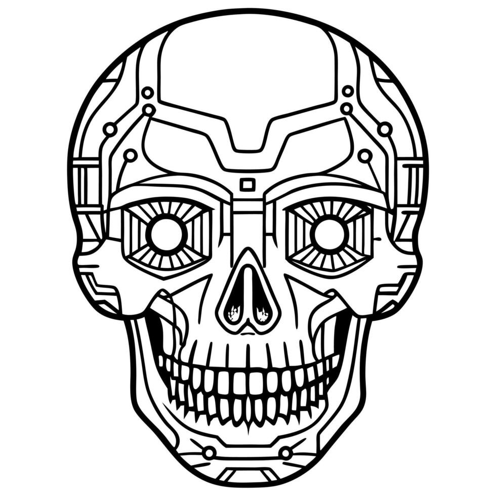 Anatomy human structure. Highly detailed human skull. Human bones. Medicine concept. technology vector