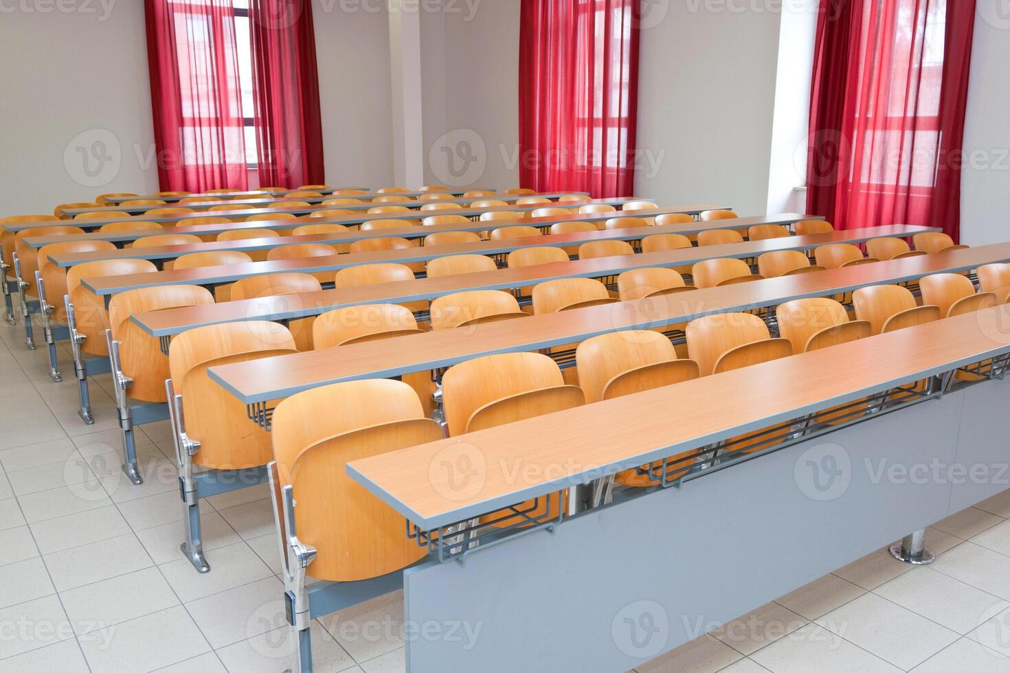 The chairs are empty photo