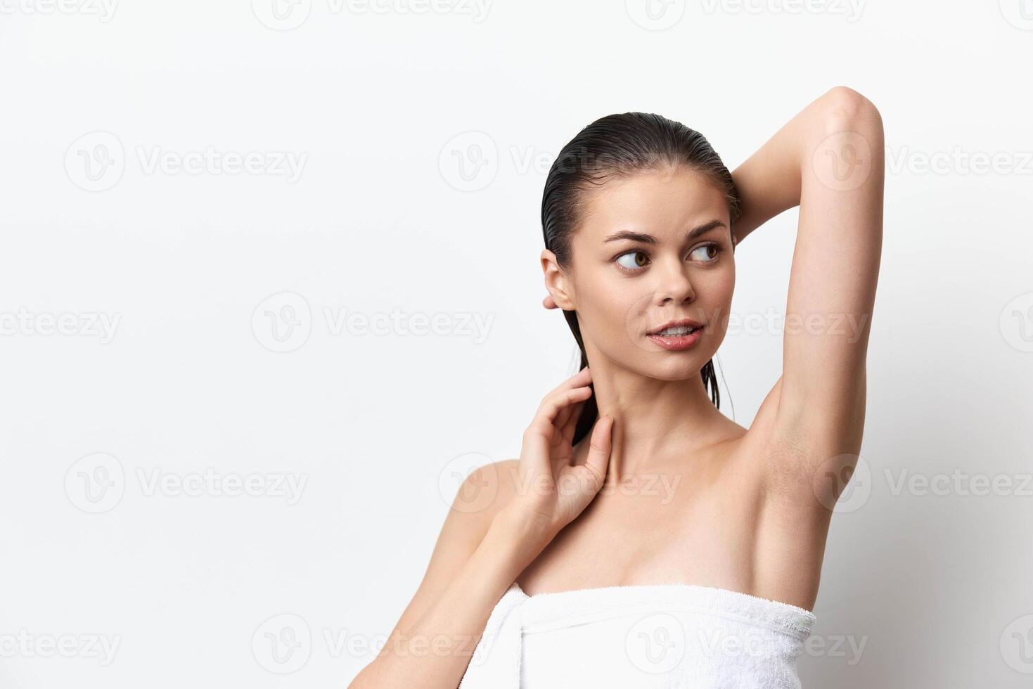 Beauty, woman, fresh, skincare, portrait, towel, spa, healthy, confidence, relaxation, the image photo