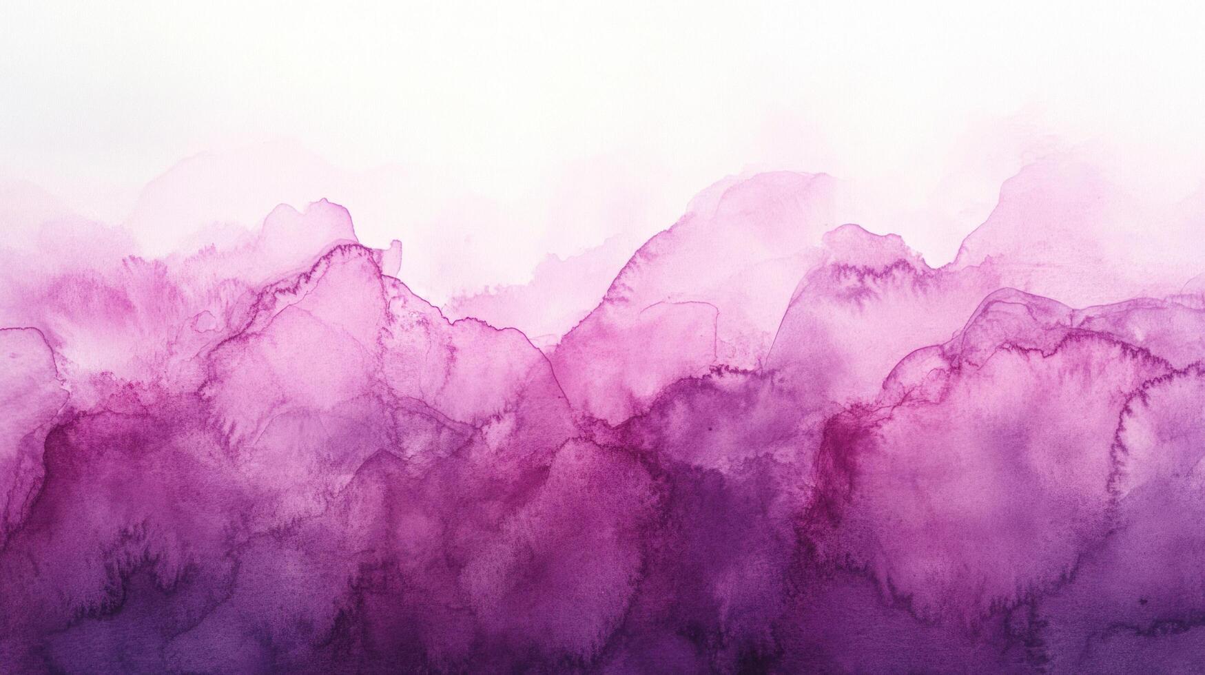 Beautiful watercolor landscape with soft purple hues, creating a dreamy and artistic background for various projects. photo