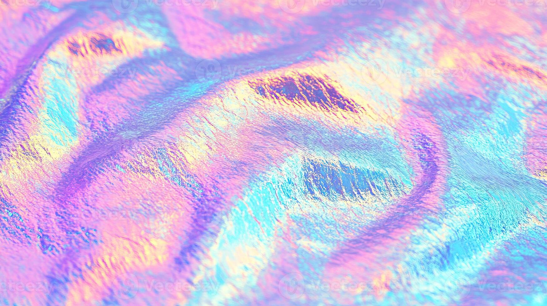 Colorful iridescent texture with soft wave patterns on a vibrant surface. photo