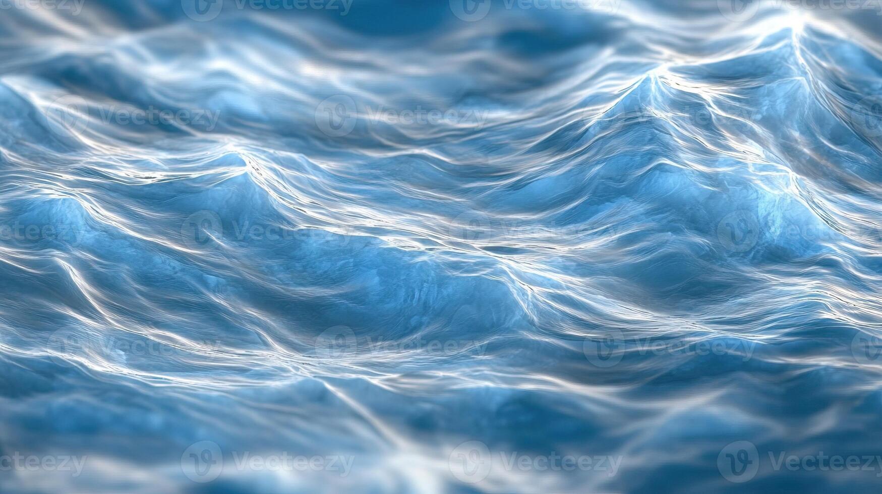 Rippling blue ocean waves create a soothing and tranquil atmosphere. photo