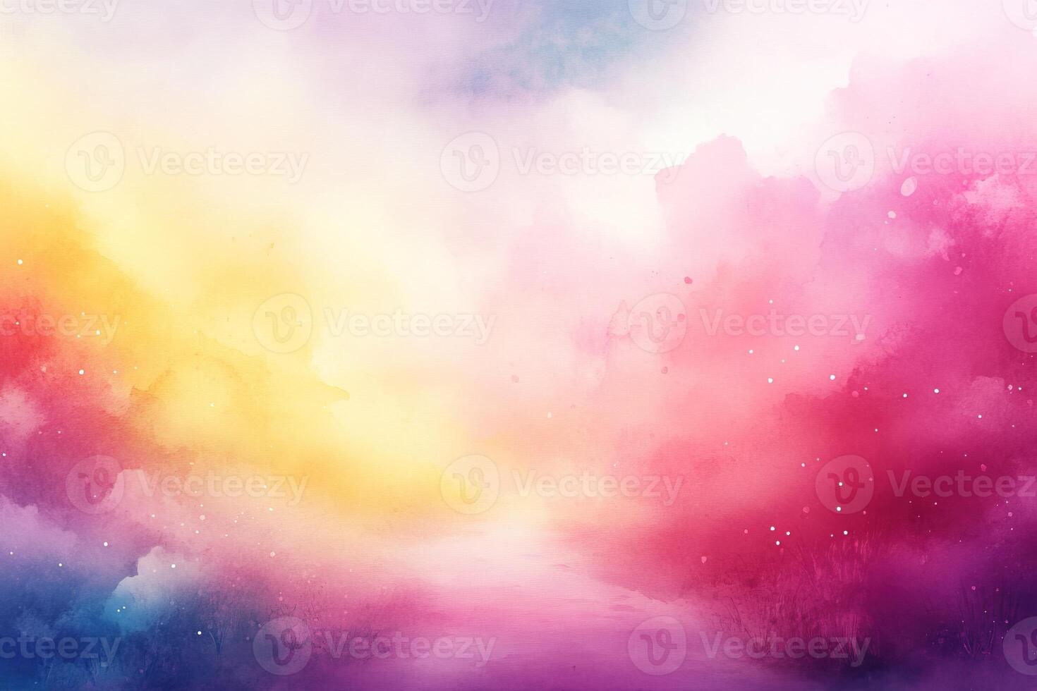 Colorful abstract watercolor background with soft hues and gradients for creative design projects. photo