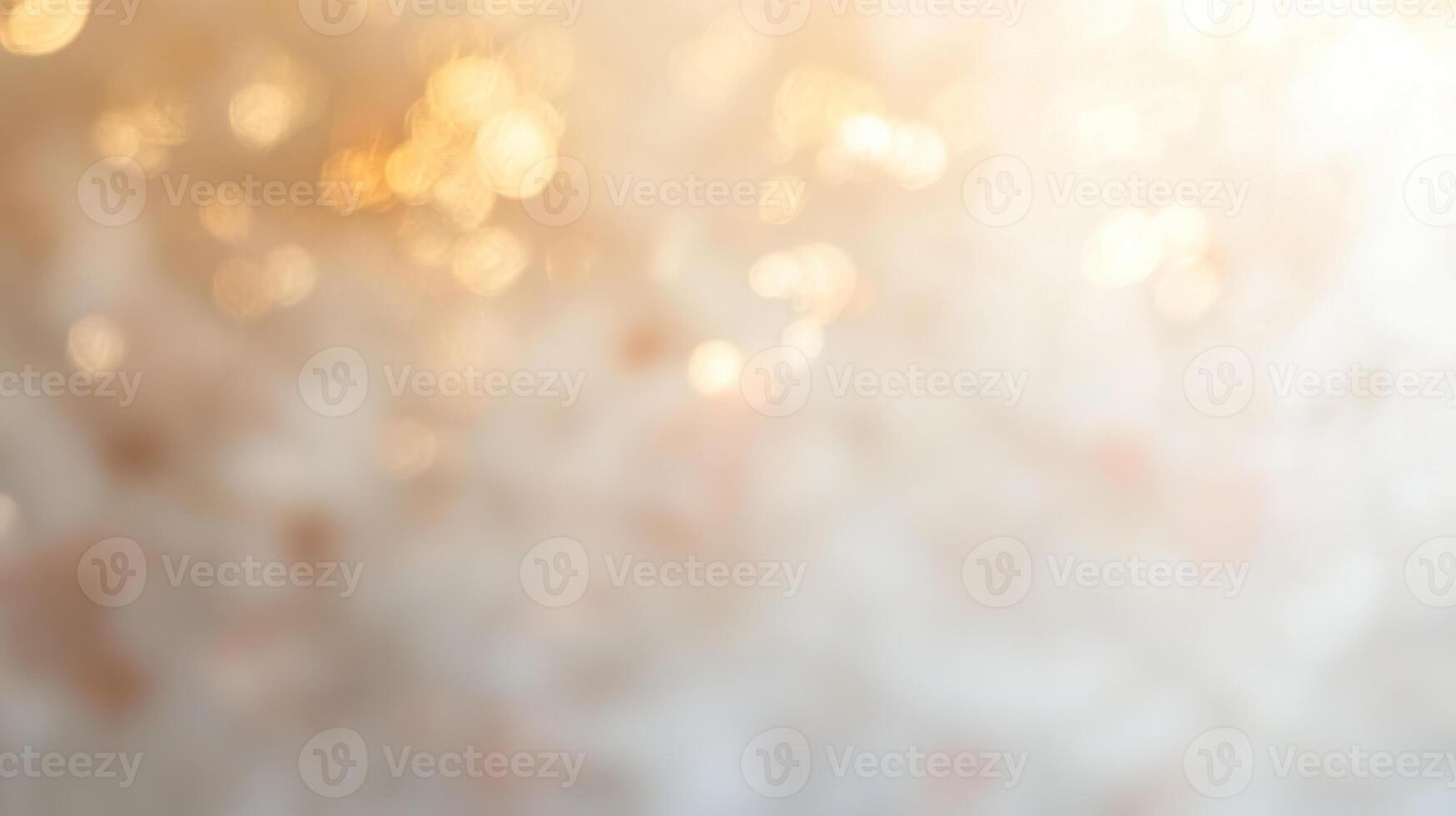 Soft peach and ivory watercolor background with golden bokeh photo