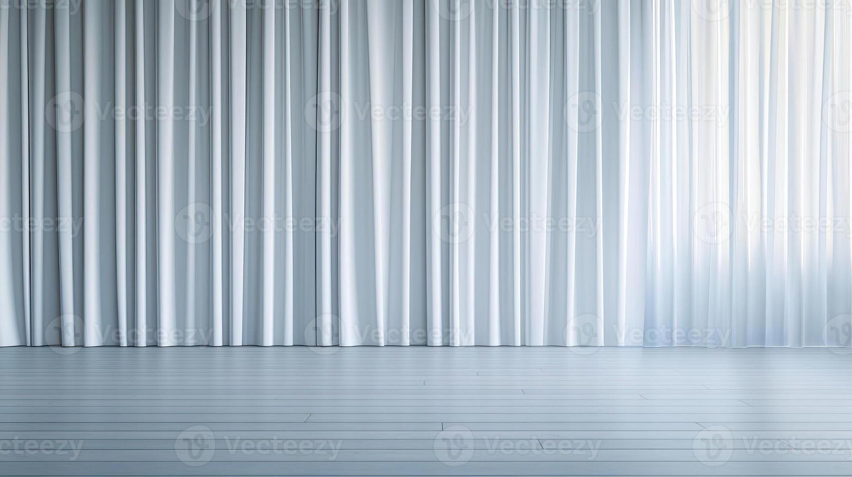 A room filled with soft light, filtered through ethereal white curtains, creating a peaceful and calming atmosphere, perfect for relaxation photo