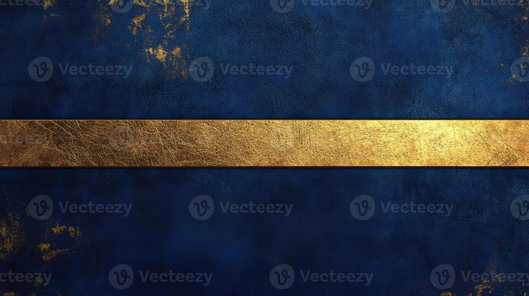 A textured blue background with a gold stripe, perfect for design and decoration projects. photo
