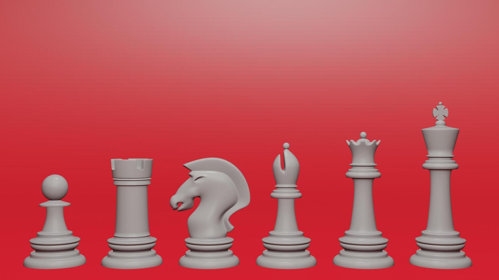 3d pawn in chess with different different background photo