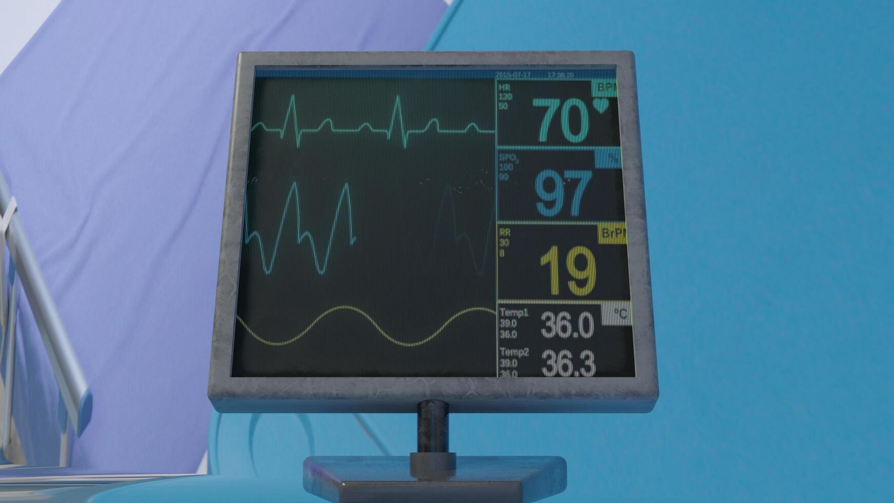 monitor with heart rate lcd photos