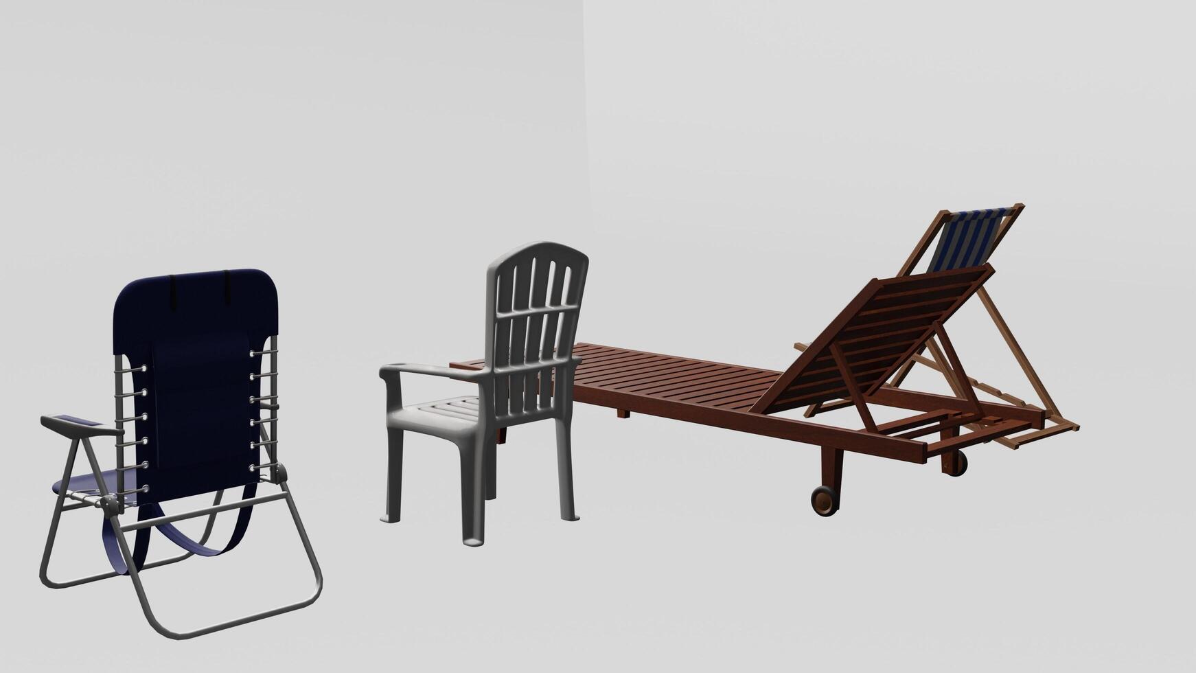 Pool Chair with different different style photo