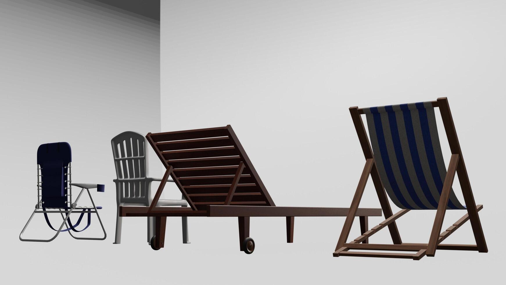 Pool Chair with different different style photo