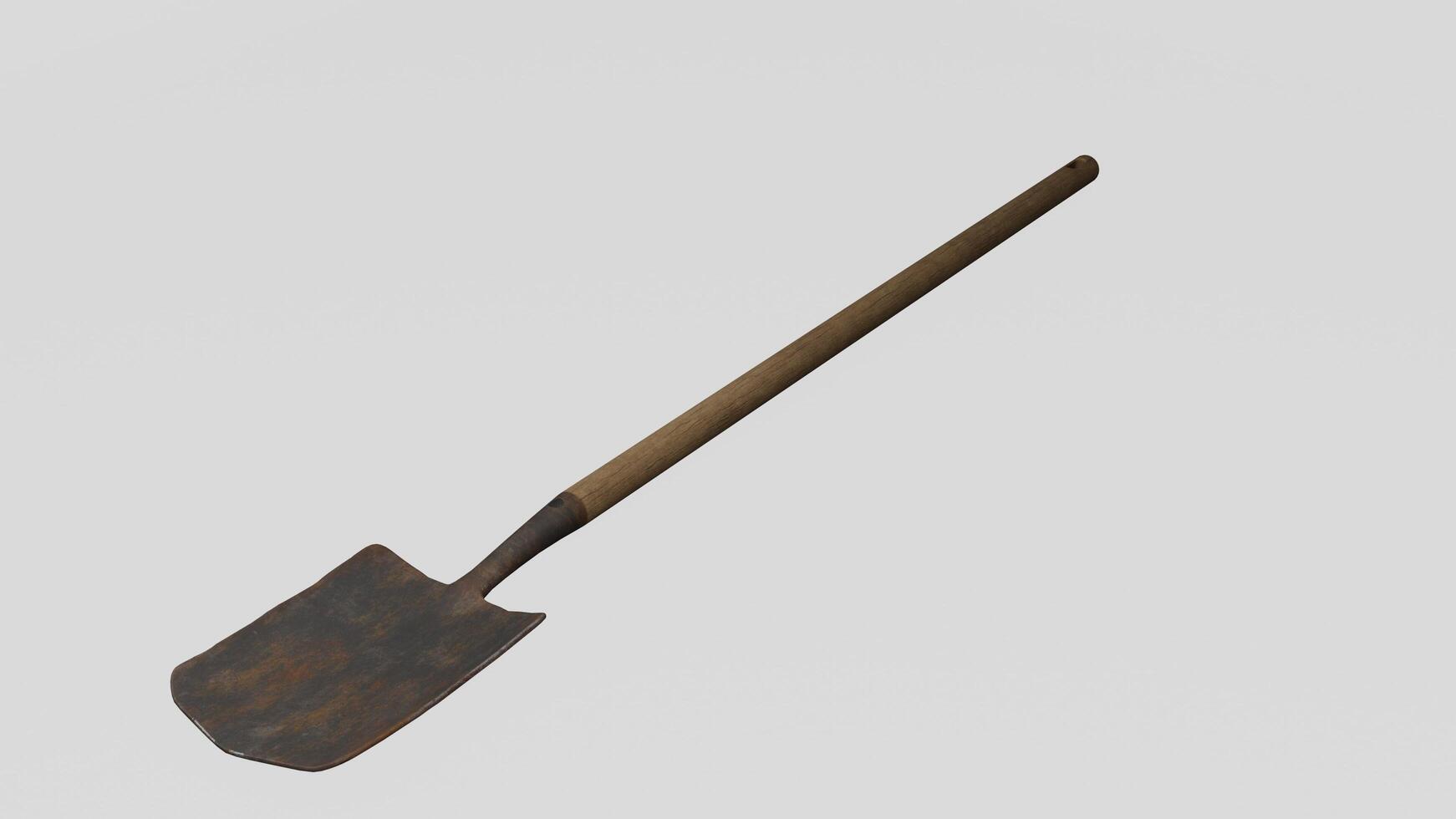 Spade with white background photo