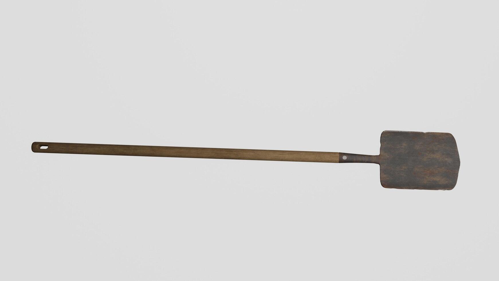 Spade with white background photo
