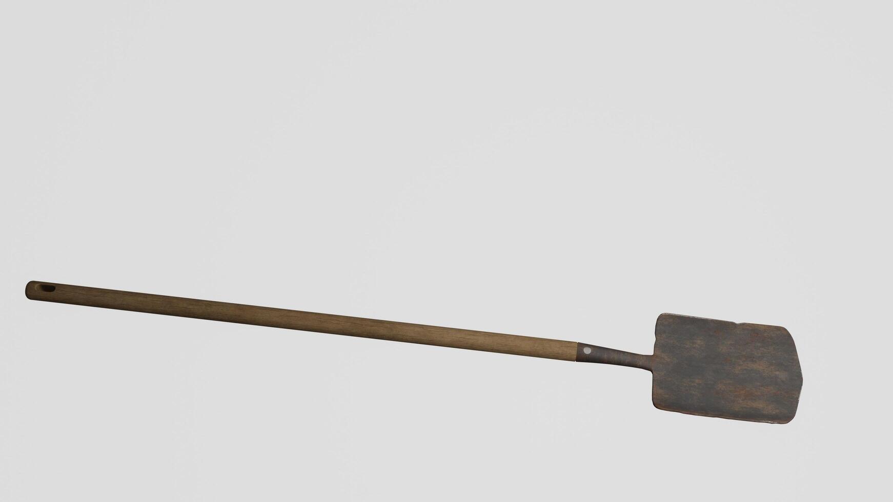 Spade with white background photo