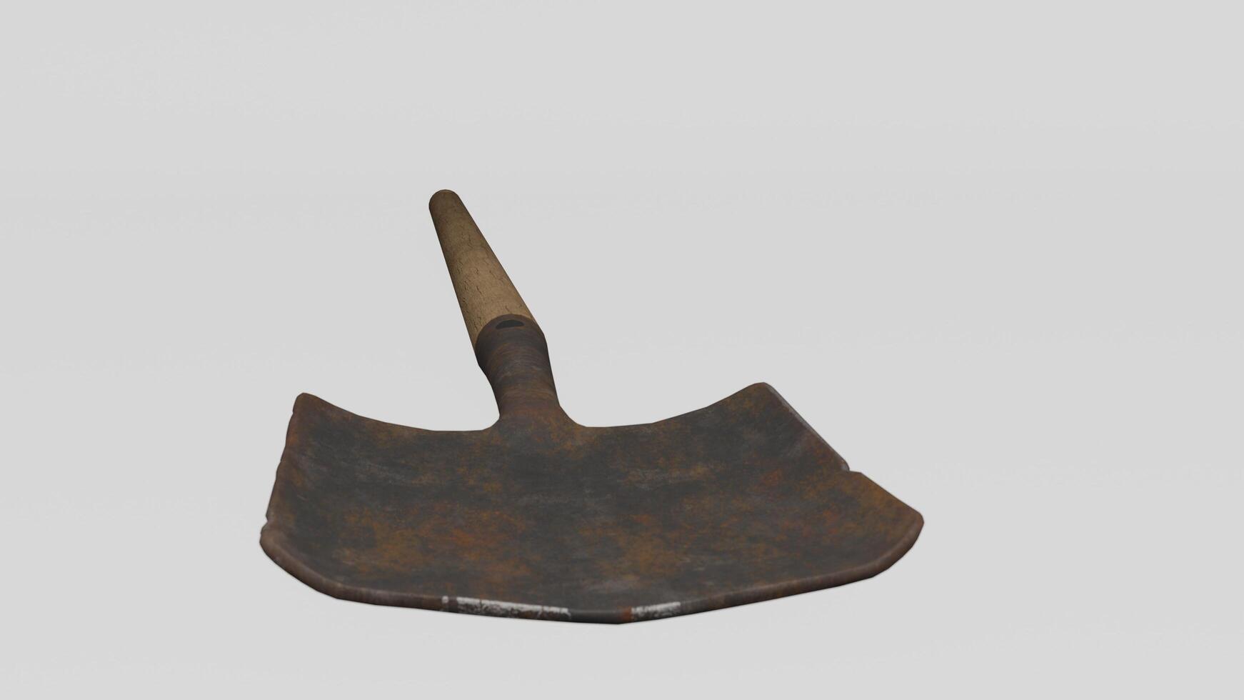 Spade with white background photo