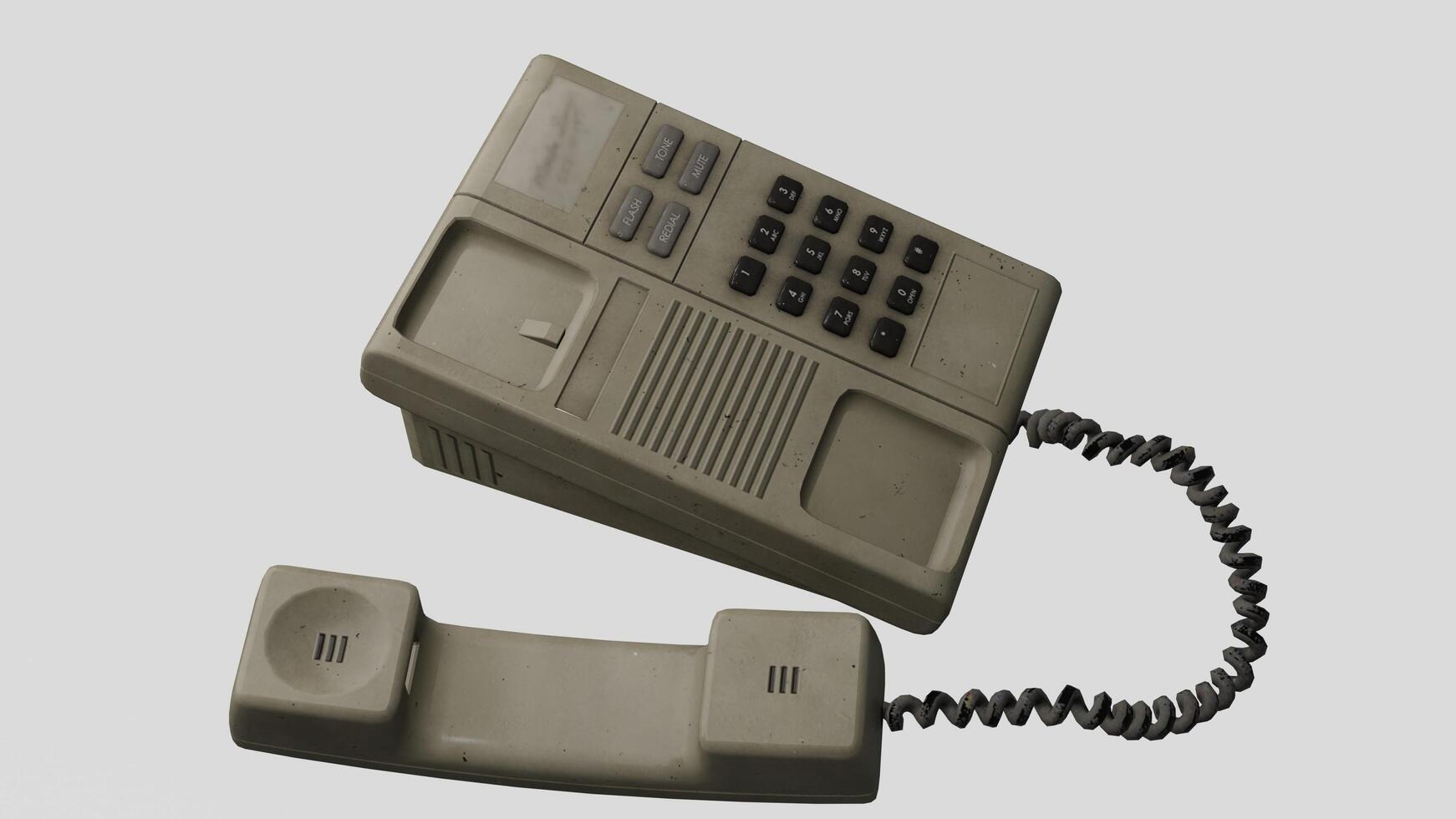 telephone with red background photo
