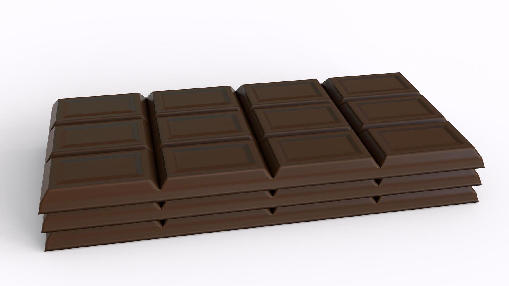 white and dark chocolate with white background photo