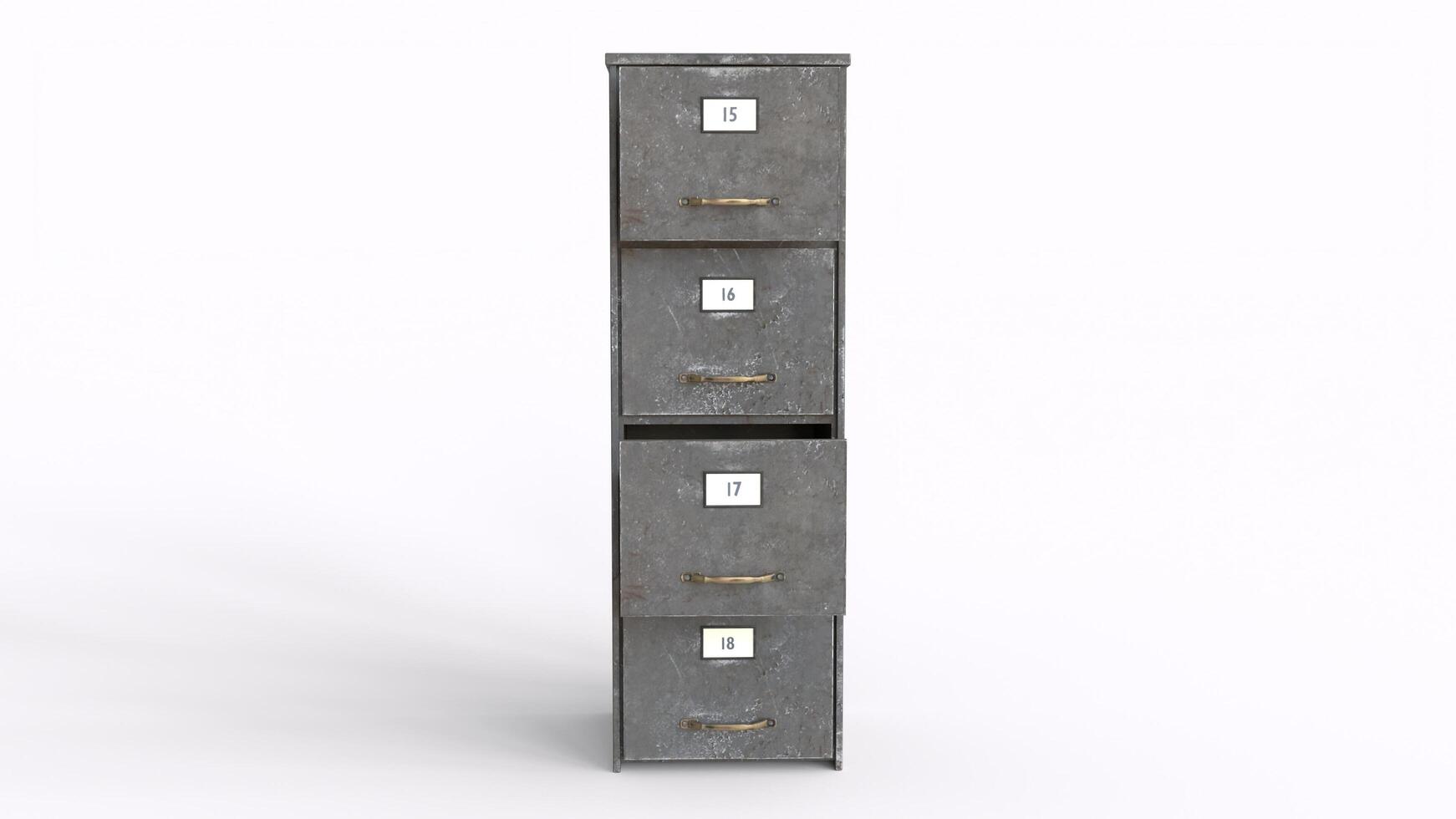 file cabinet and doors with white background photo