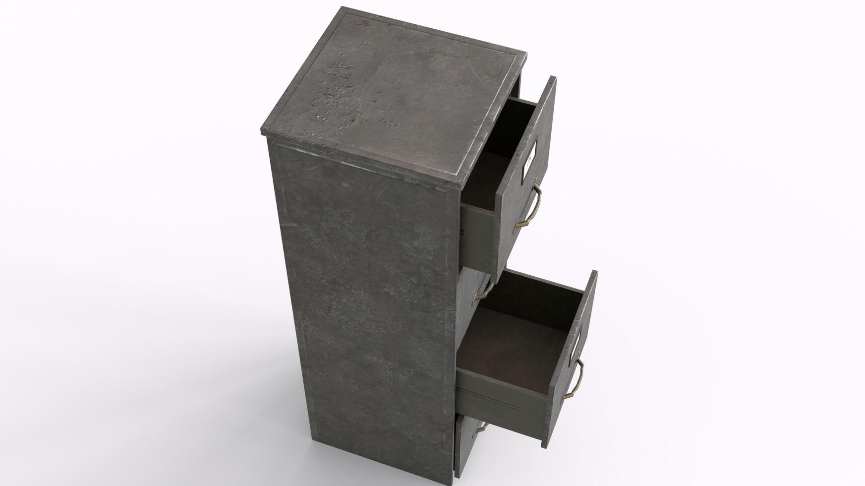 file cabinet and doors with white background photo
