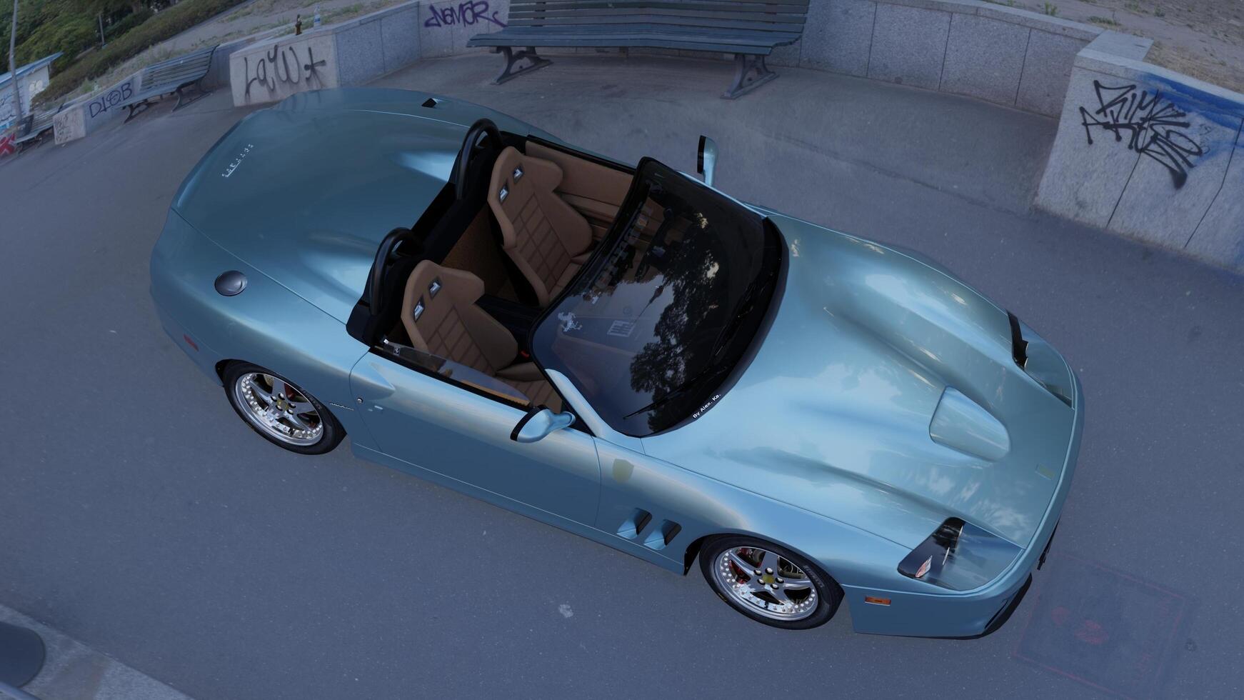 Luxury car on road photos