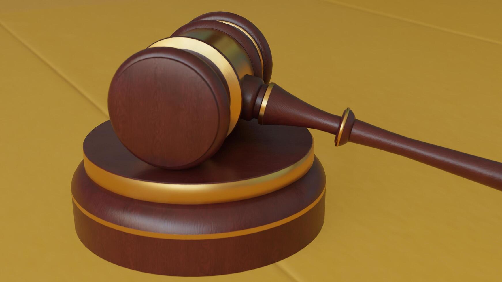 wooden gavel with different different angle view photo
