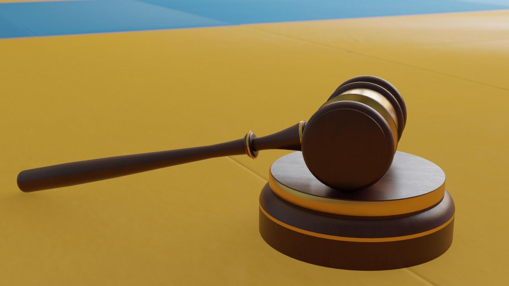 wooden gavel with different different angle view photo