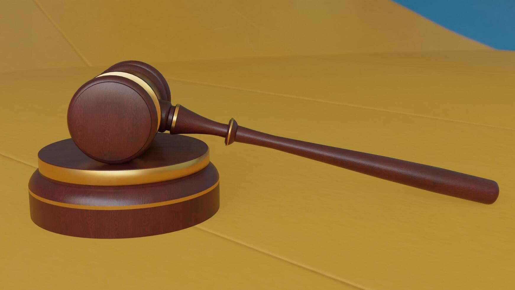 wooden gavel with different different angle view photo