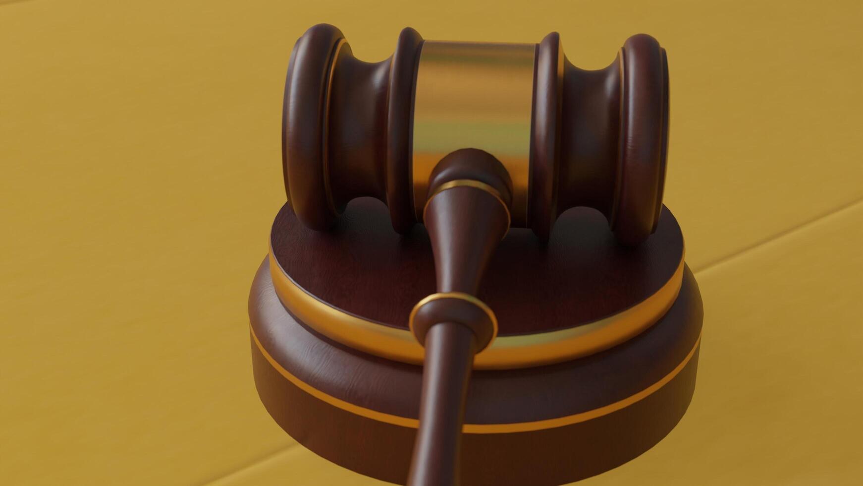 wooden gavel with different different angle view photo