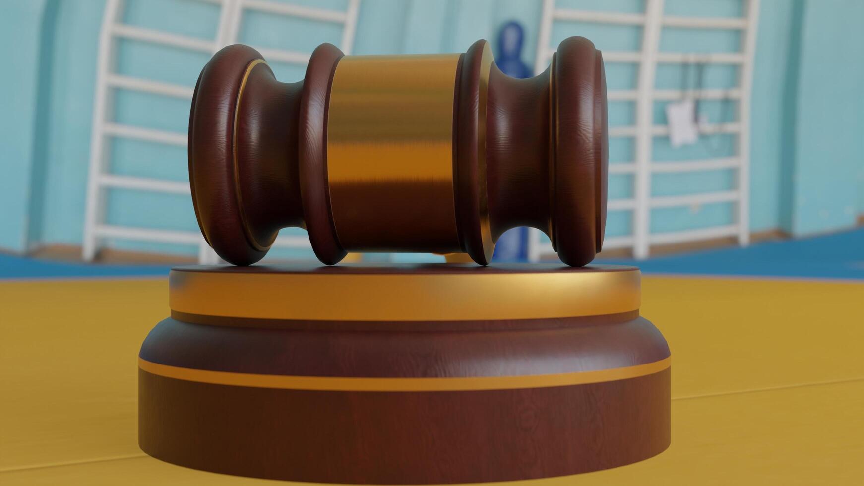 wooden gavel with different different angle view photo