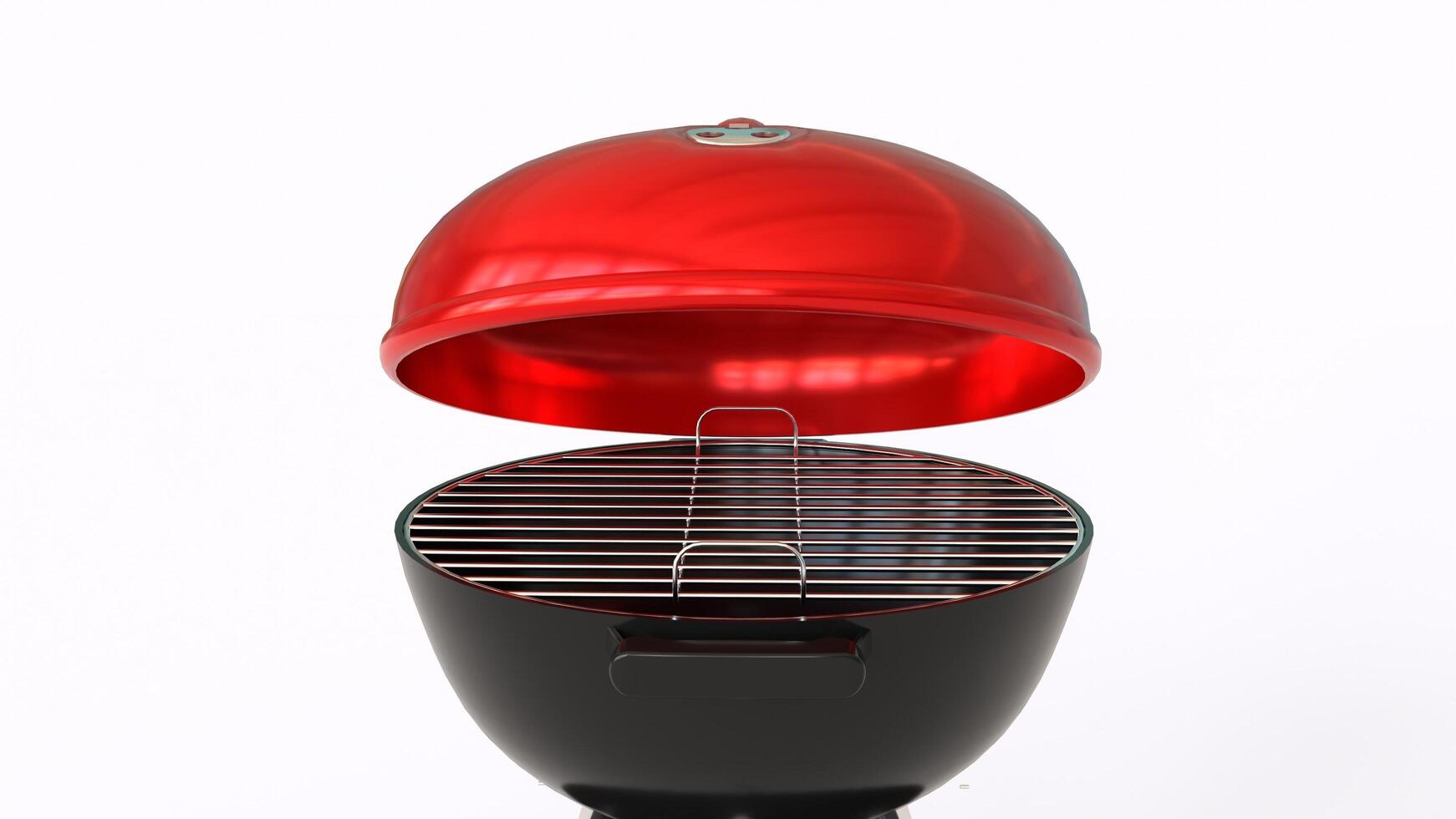 barbecue with white background photo