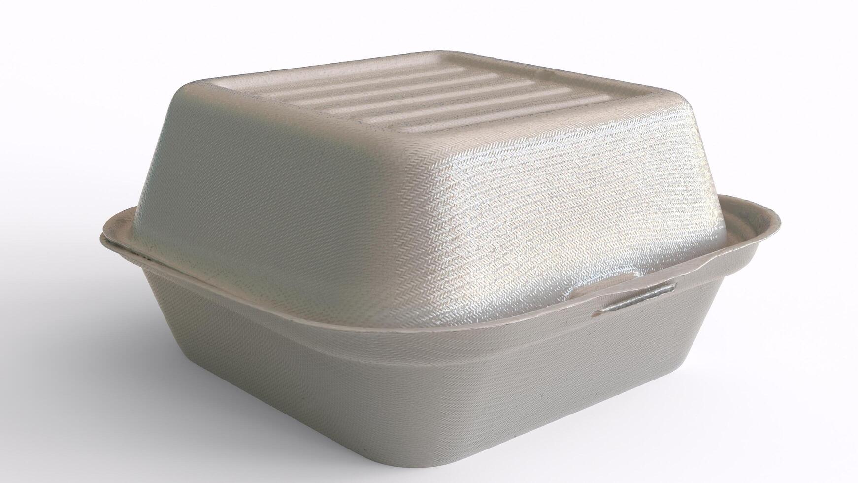 burger box or lunch box with white background photo