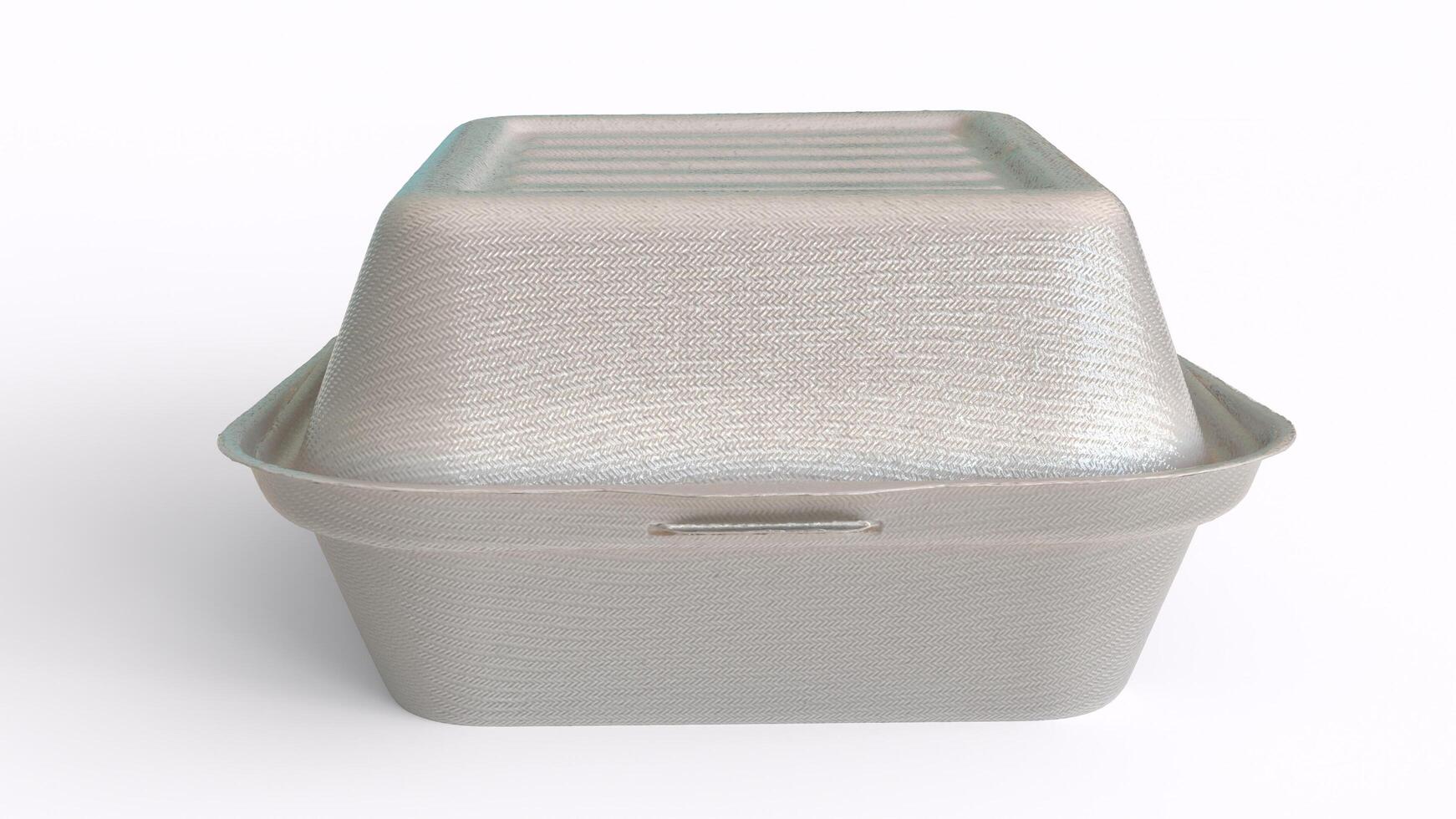 burger box or lunch box with white background photo