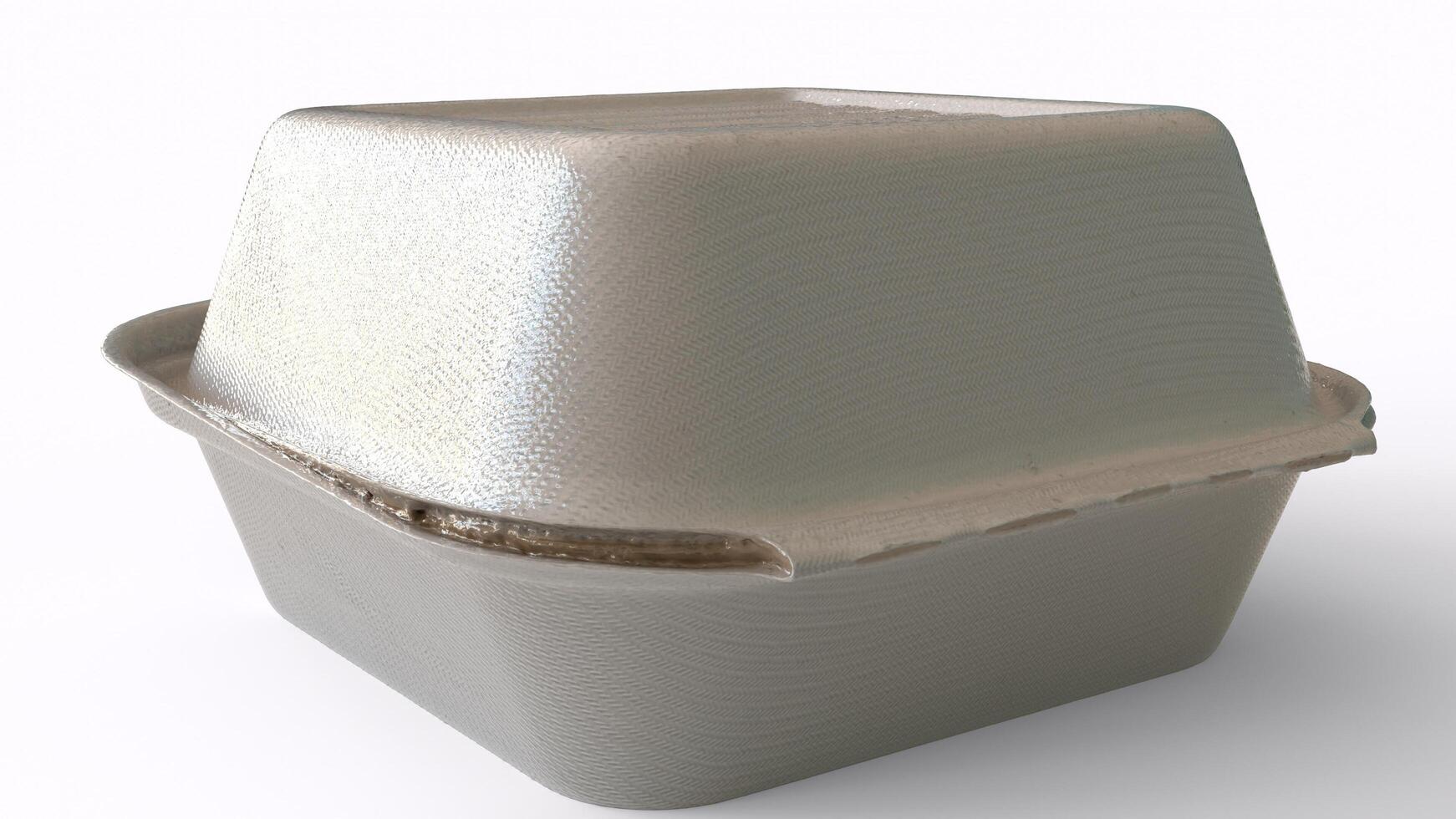 burger box or lunch box with white background photo