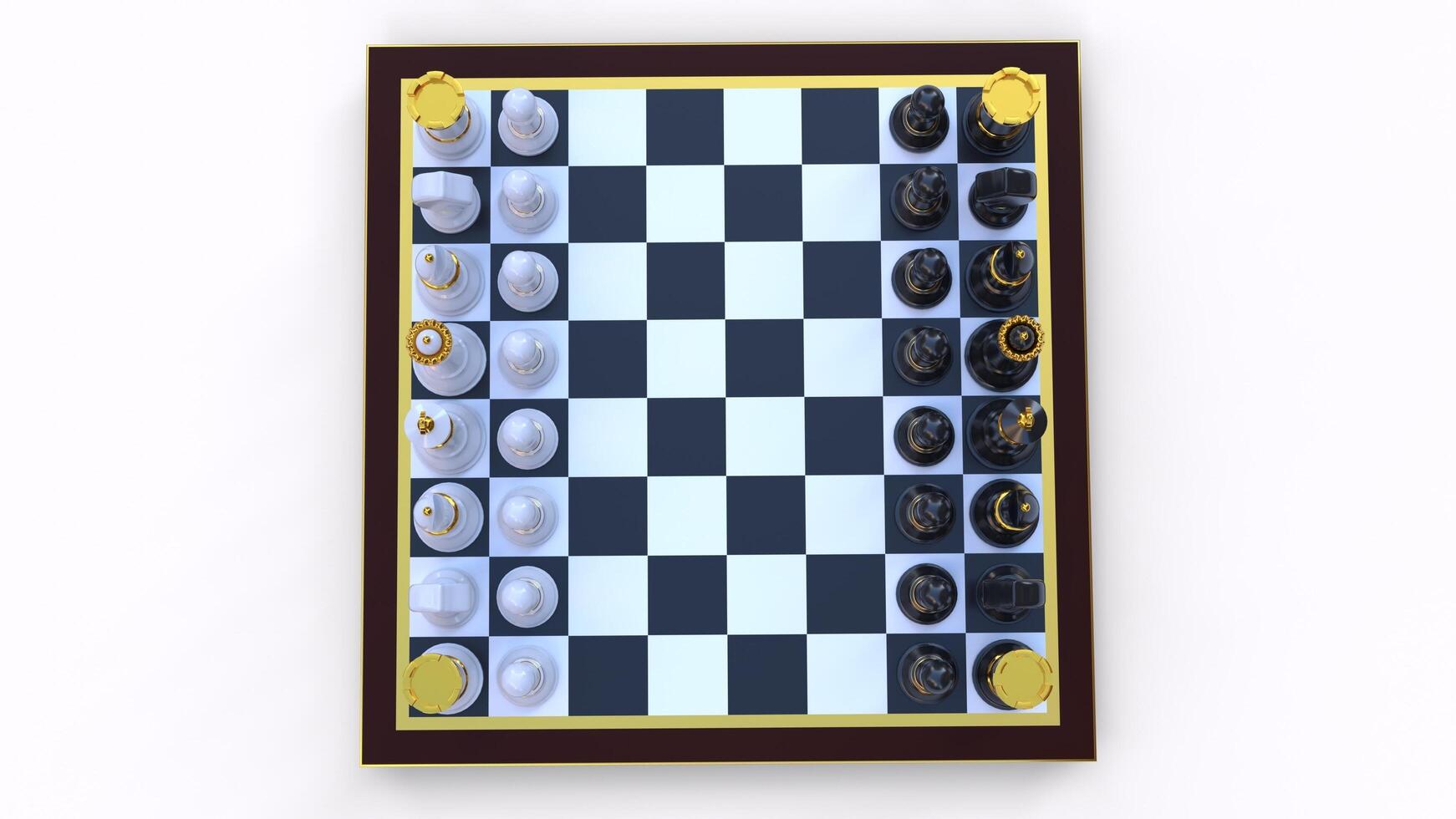 chess board game with different different angle view photo
