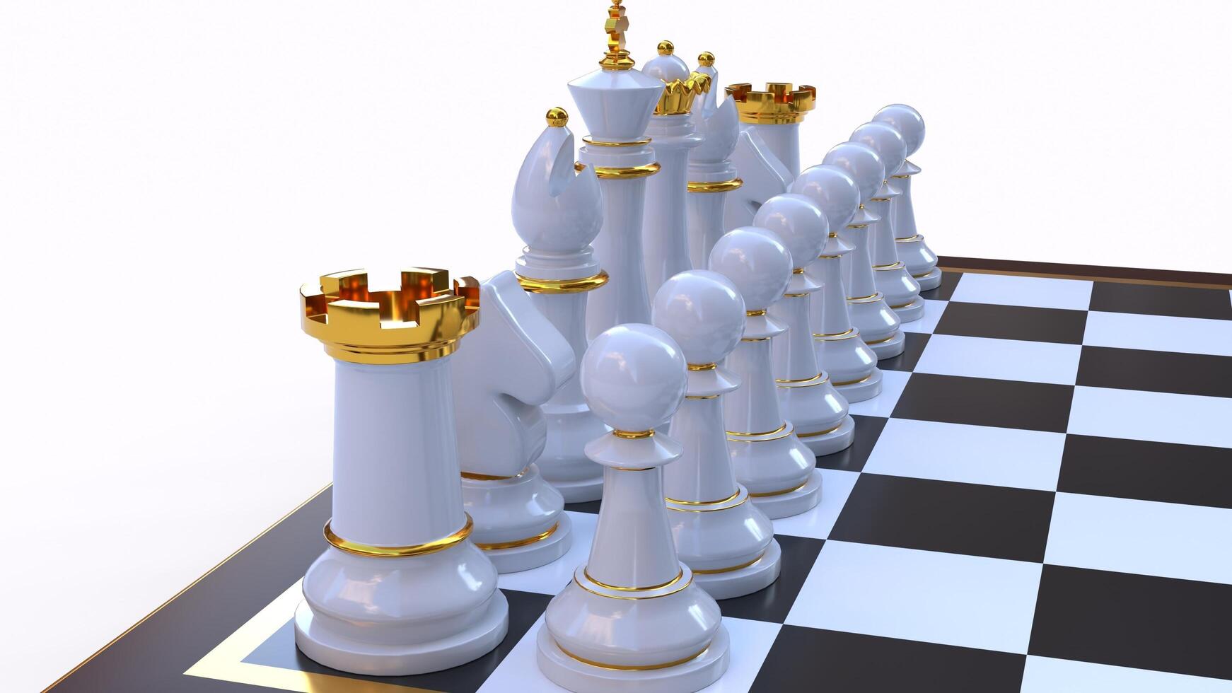 chess board game with different different angle view photo