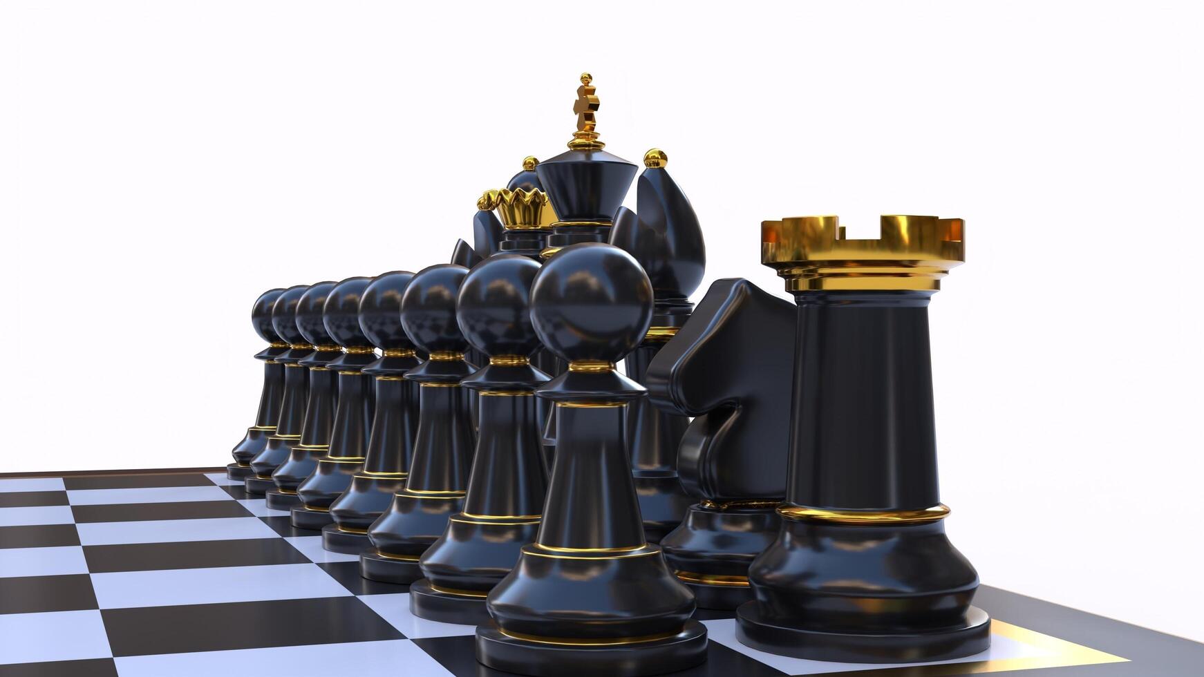 chess board game with different different angle view photo
