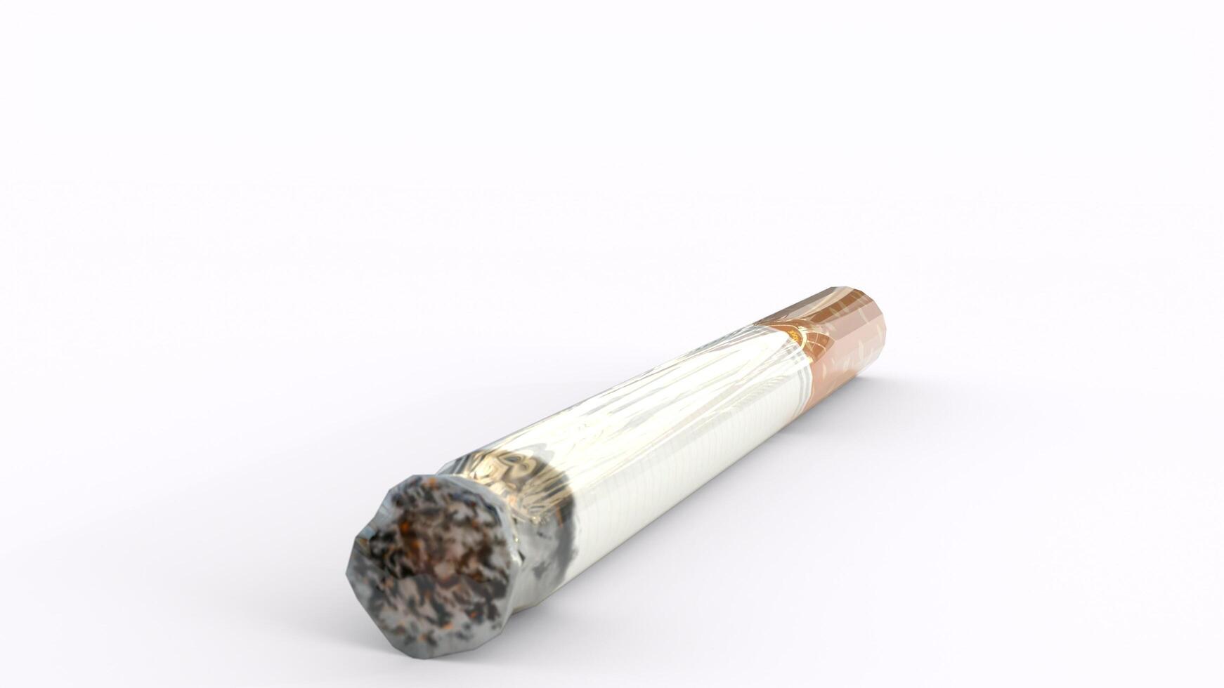 cigarette with white background photo