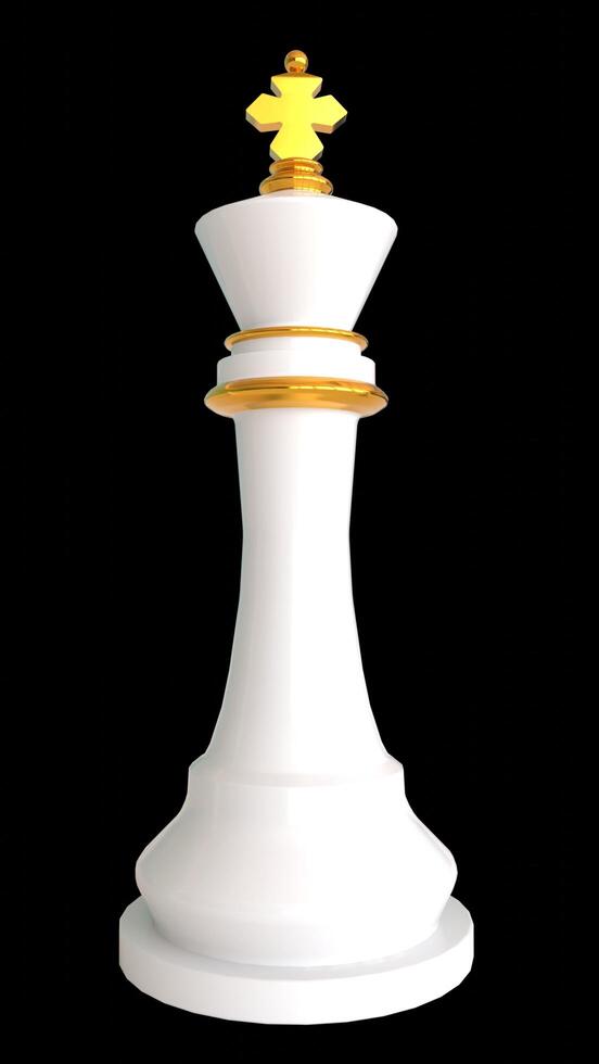 King Chess Pieces with black background photo