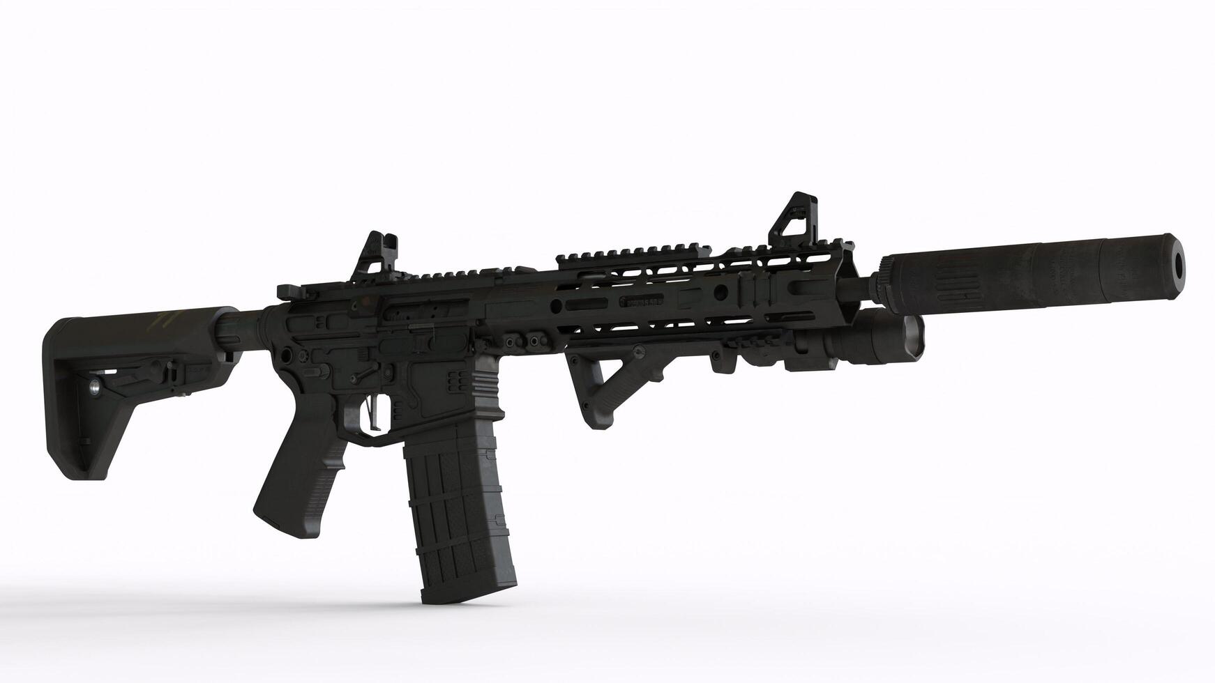 SLR Gun With Suppressor 4k photos