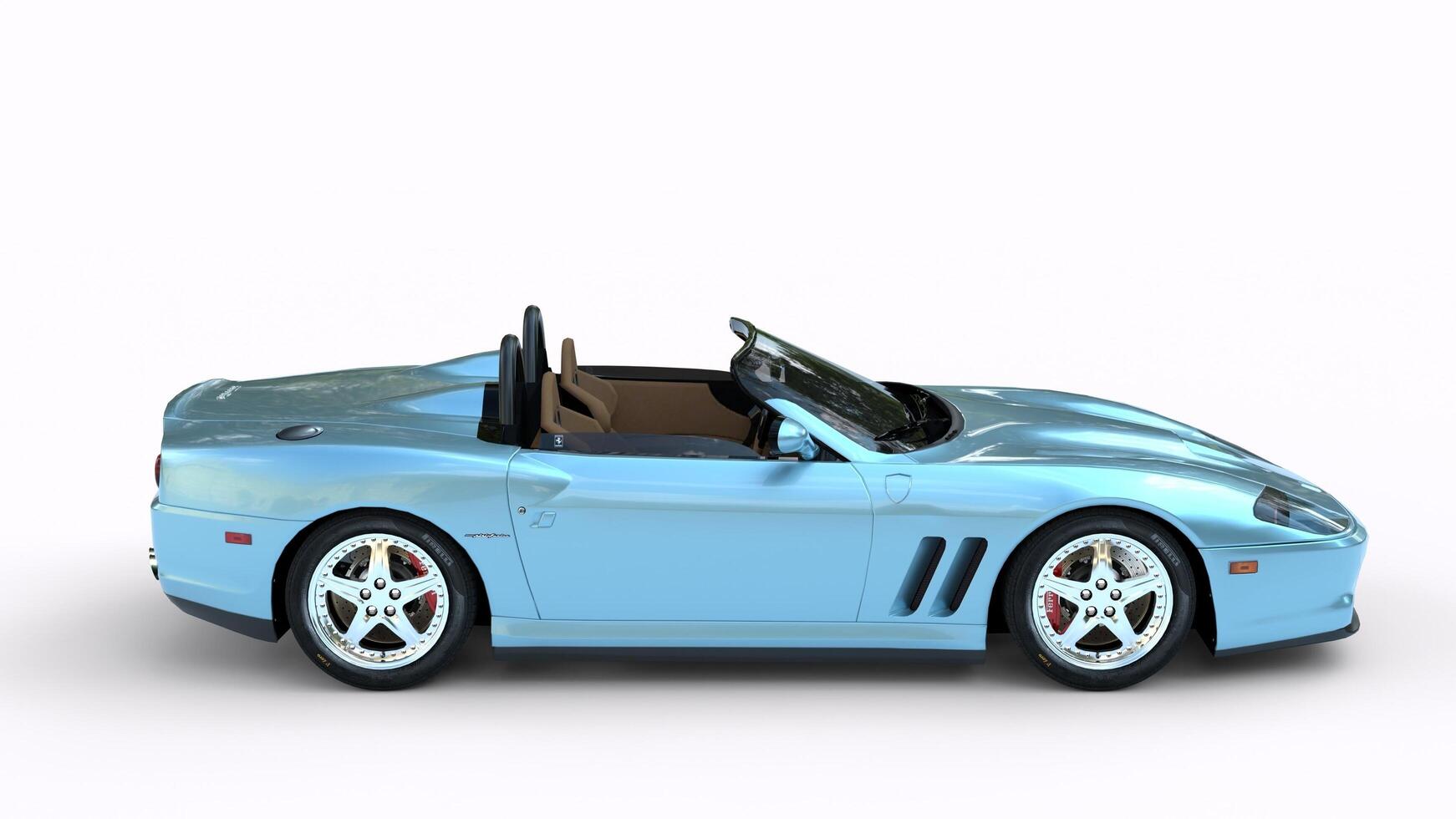 luxury car with white background photo