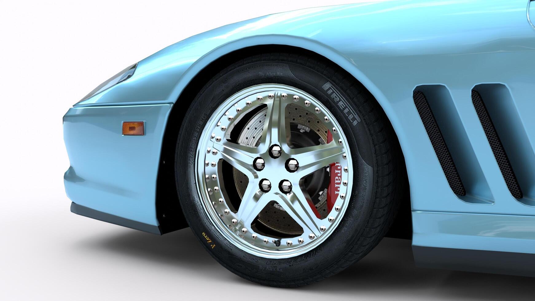 luxury car with white background photo