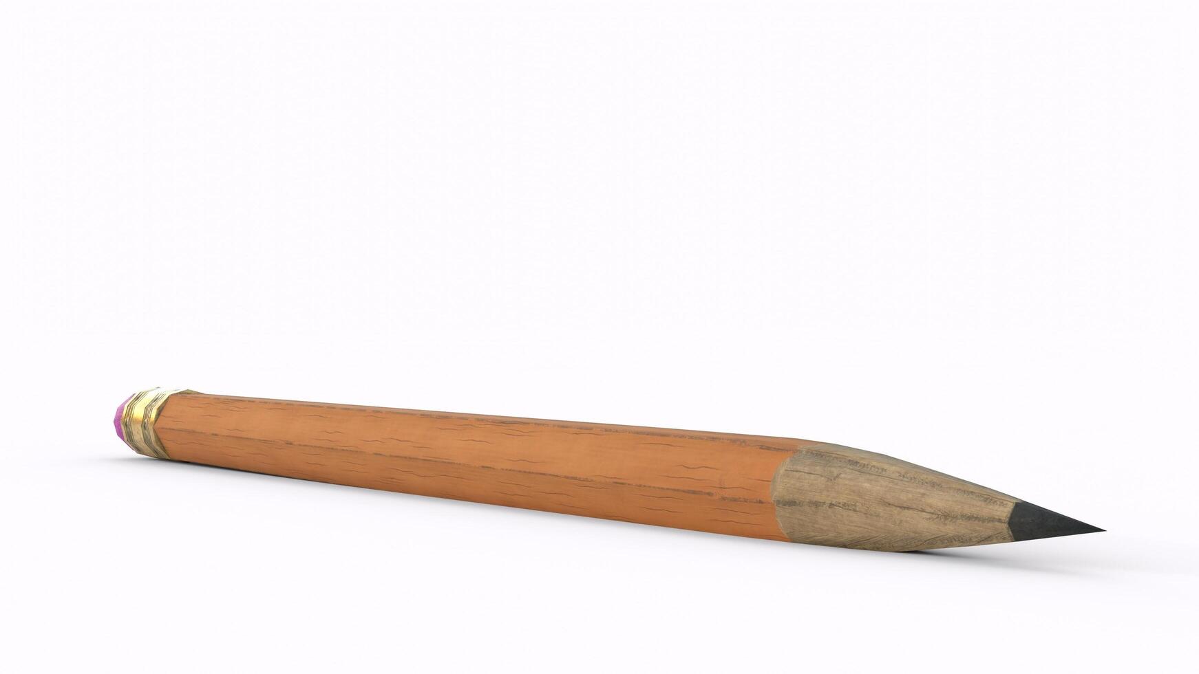 pencil with white background photo