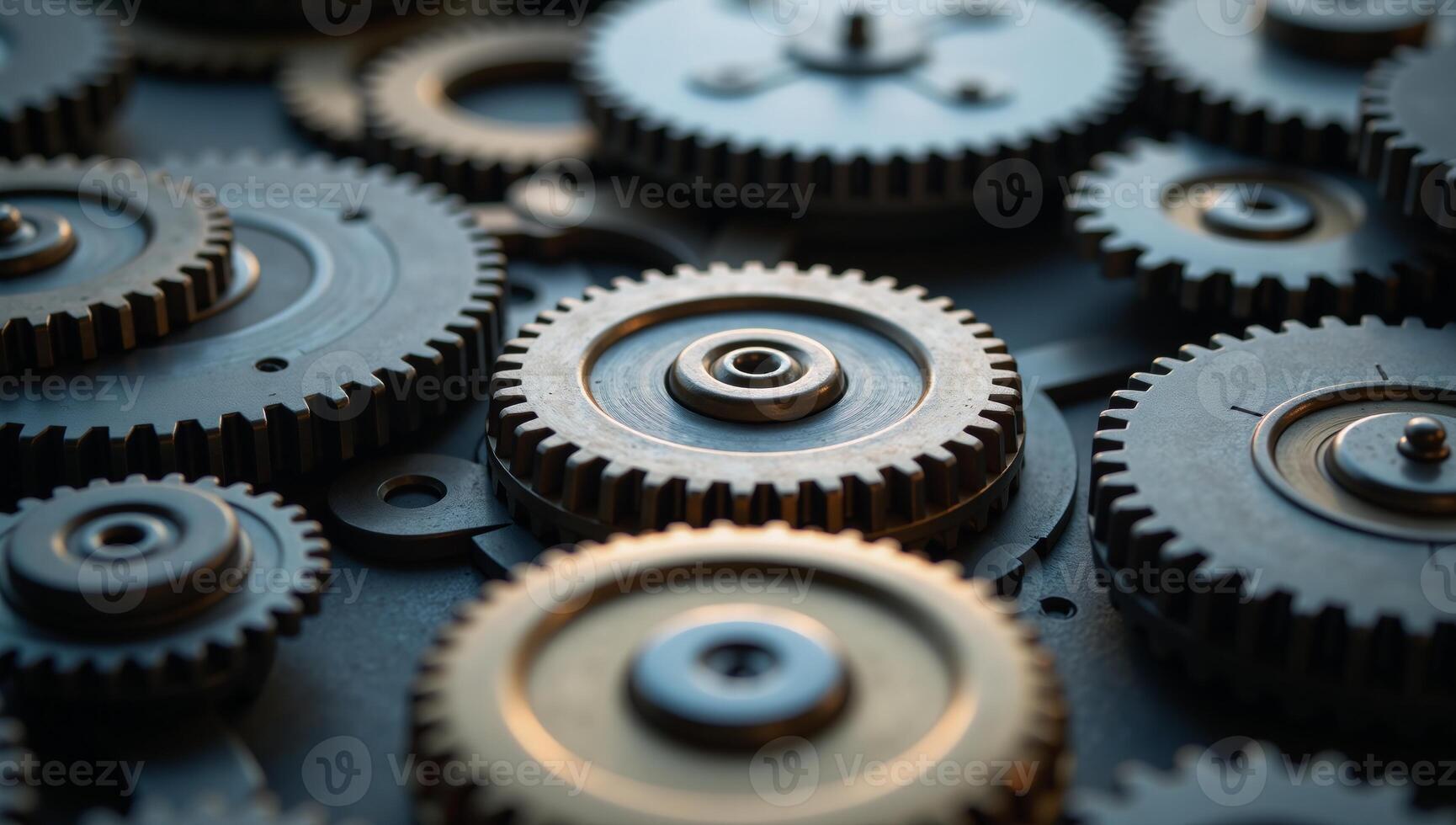 Intricate gears signify intricate nature of business analysisdata processing photo