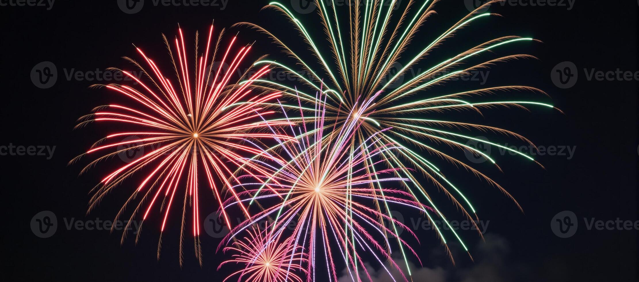 Stunning fireworks design for celebrations photo