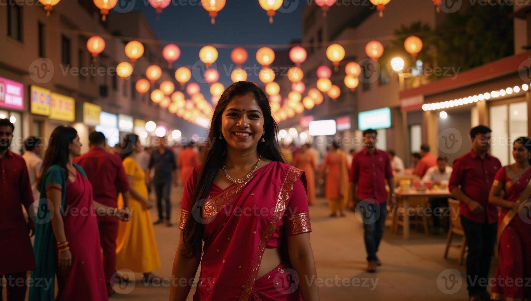 Diwalithemed backdrop featuring celebratory decorations for a festive Day of Lights setting photo