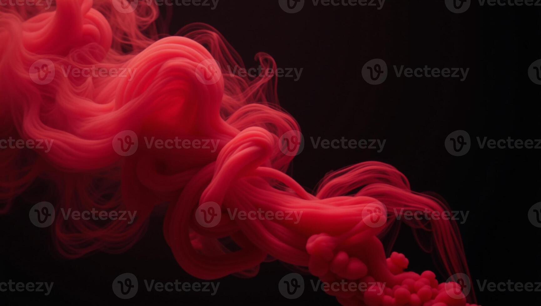 Red abstract misty fog against a black backdrop Aromatherapy theme smokestaged studio textured overlay photo