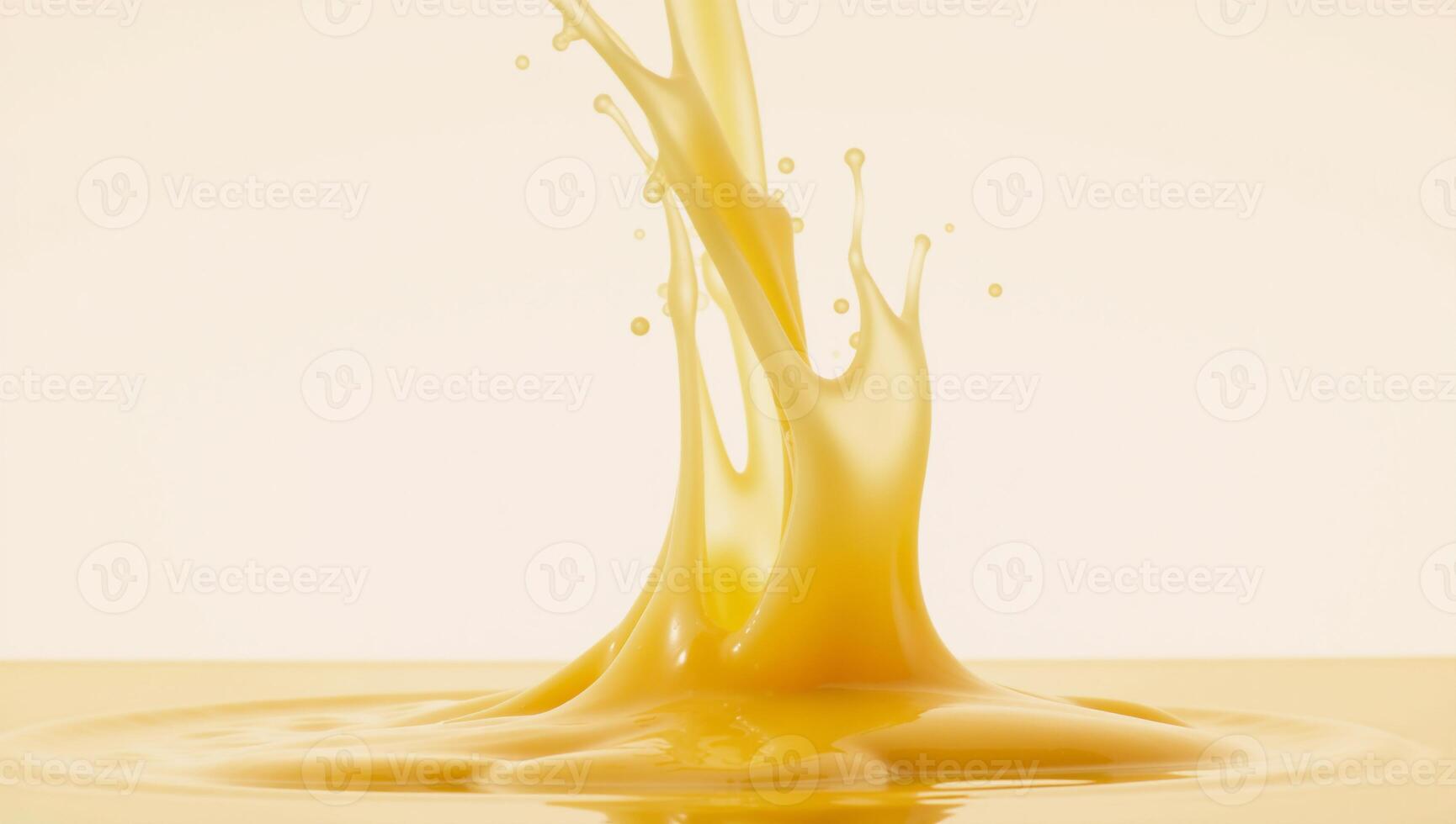 Isolated melted cheese image showcases dynamic flow with drips and bubbles Cheese Dynamics photo