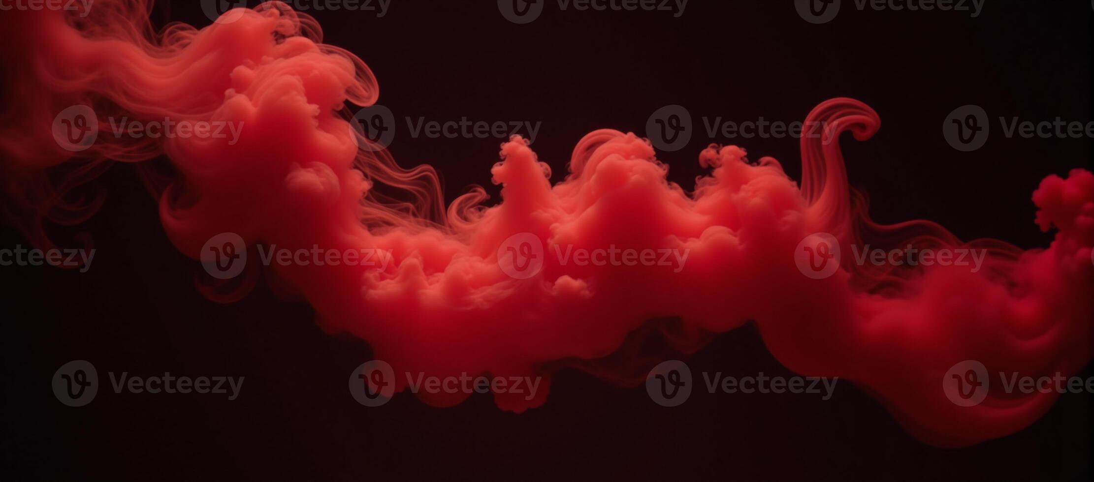 Abstract red misty fog on an isolated black backdrop evokes the texturerich atmosphere of smoke stages captures the essence of aromatherapy through visual storytelling Smoky Aroma Studio photo