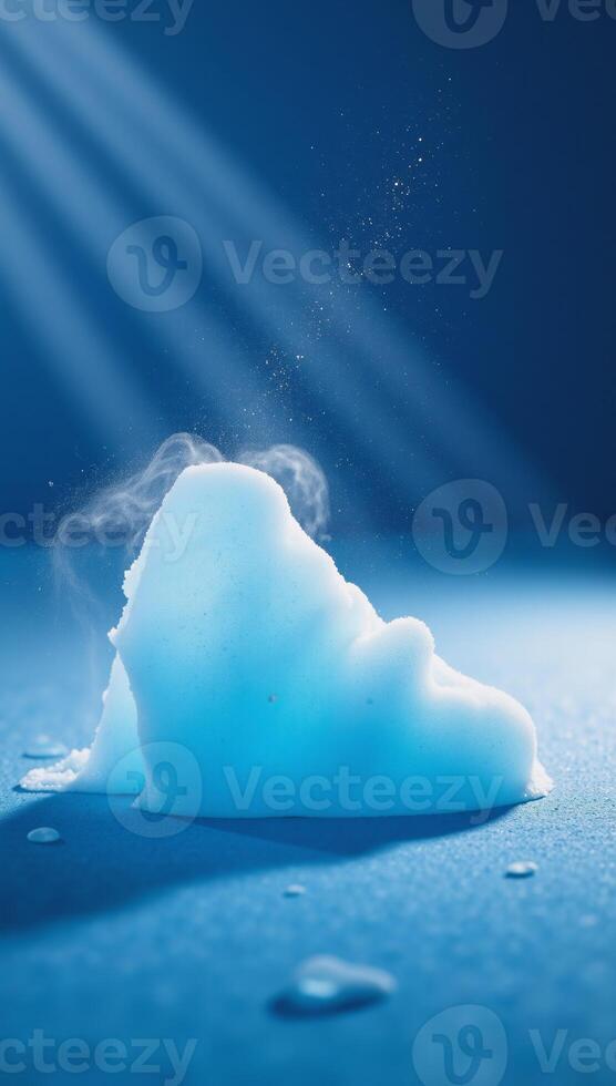 Blue and white backdrop featuring sparkling light effects on delicate textures gentle photo